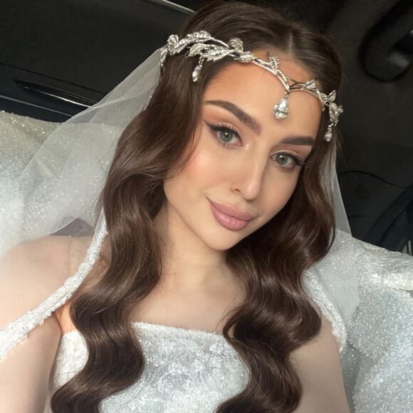 Crown for Women Crystal Princess Tiaras Rhinestone Queen Headband Wedding main image 2